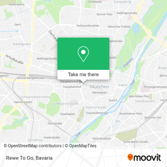 Rewe To Go map
