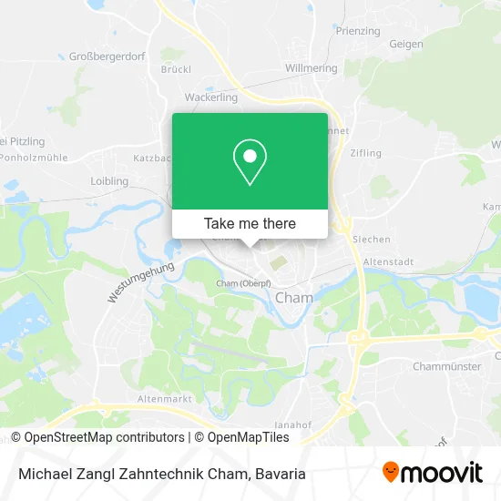 Michael Zangl Zahntechnik Cham map