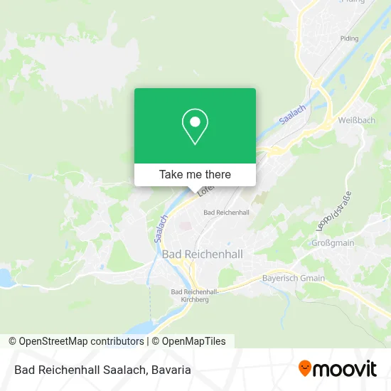 Bad Reichenhall Saalach map