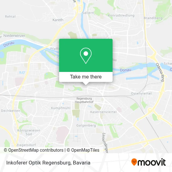 Inkoferer Optik Regensburg map