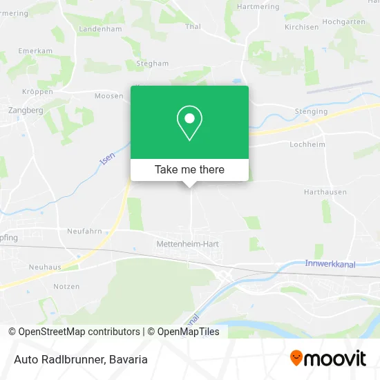 Auto Radlbrunner map