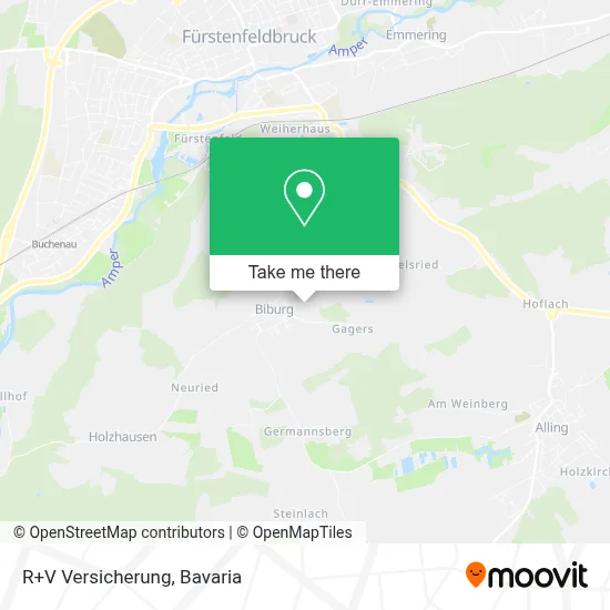 R+V Versicherung map
