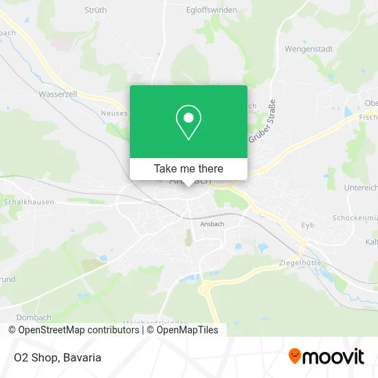 O2 Shop map