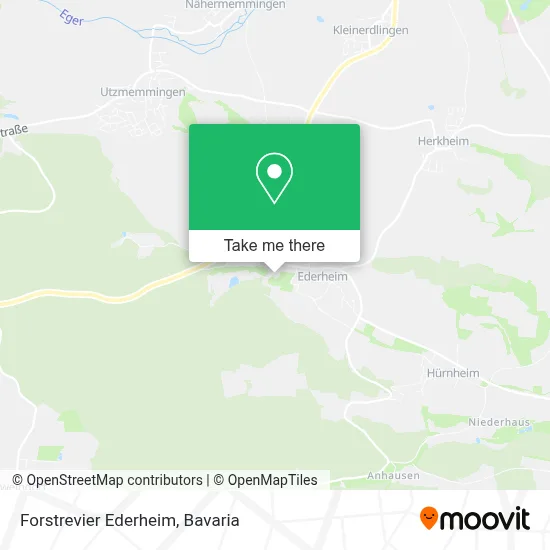 Forstrevier Ederheim map