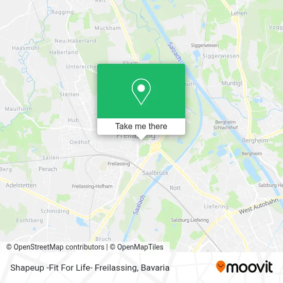 Shapeup -Fit For Life- Freilassing map