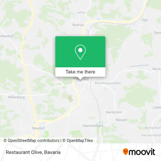 Restaurant Olive map
