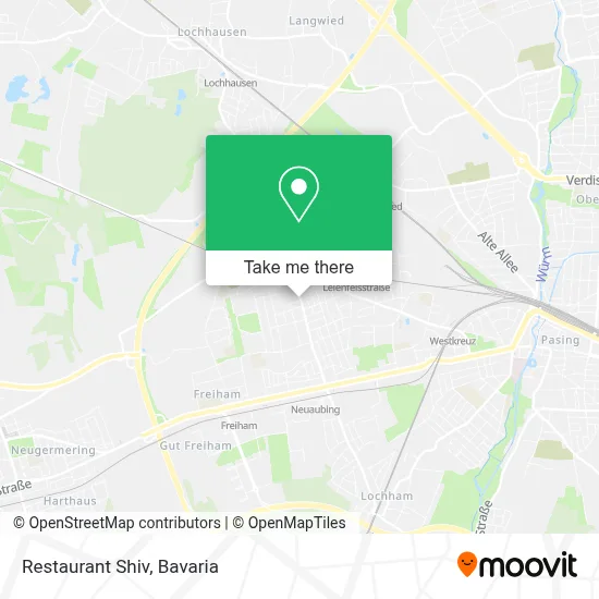 Restaurant Shiv map