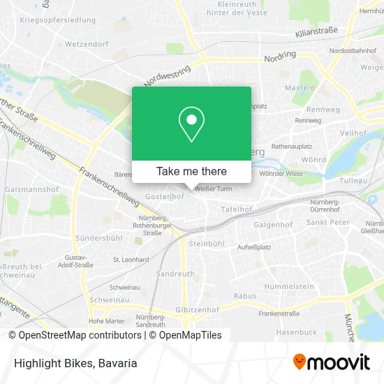 Highlight Bikes map
