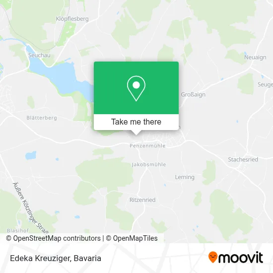 Edeka Kreuziger map