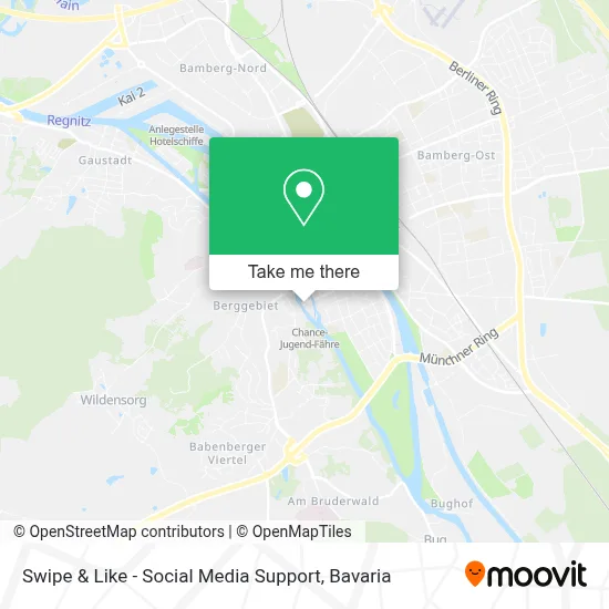 Swipe & Like - Social Media Support map
