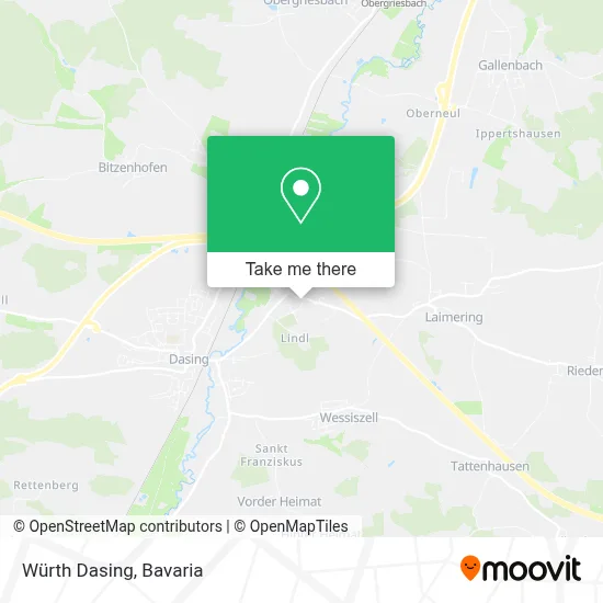 Würth Dasing map
