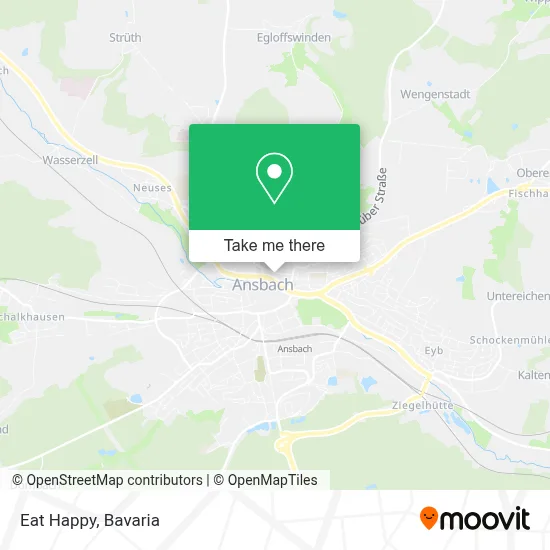 Eat Happy map