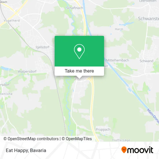 Eat Happy map