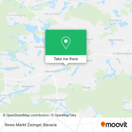 Rewe Markt Zwingel map
