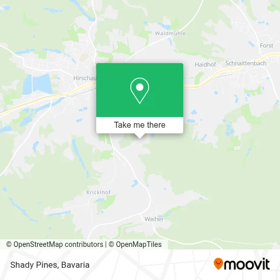 Shady Pines map