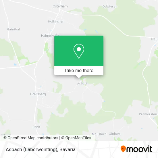 Asbach (Laberweinting) map