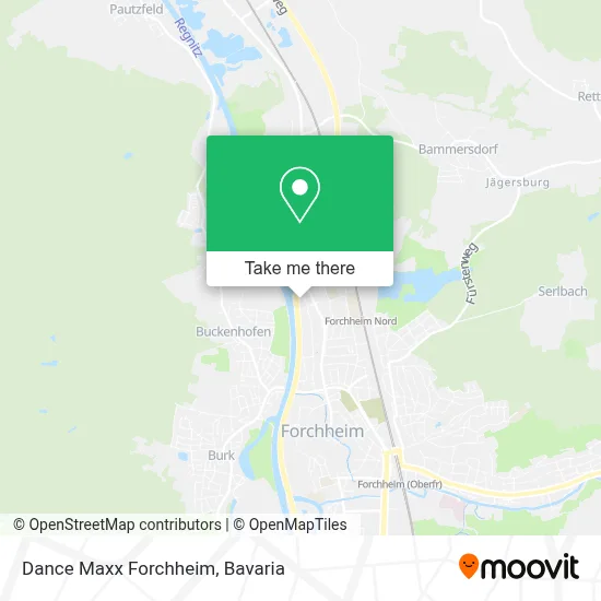 Dance Maxx Forchheim map