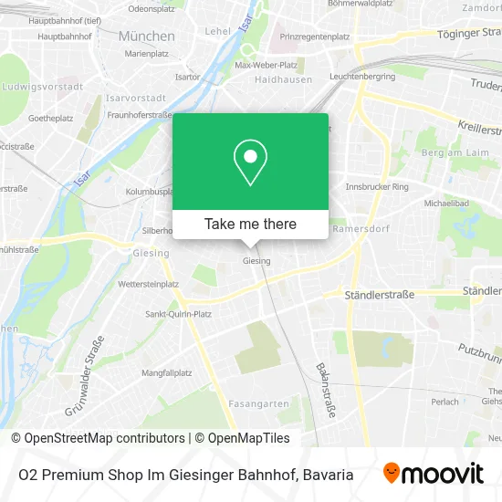 O2 Premium Shop Im Giesinger Bahnhof map