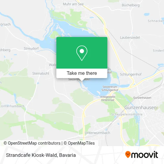 Strandcafe Kiosk-Wald map