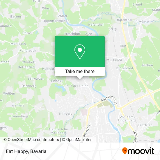 Eat Happy map