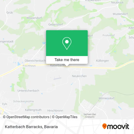 Katterbach Barracks map