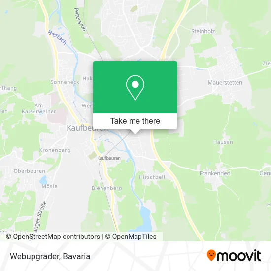 Webupgrader map