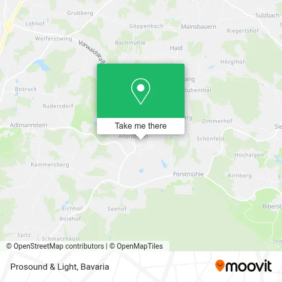 Prosound & Light map