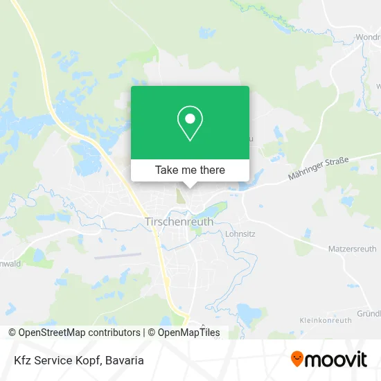 Kfz Service Kopf map