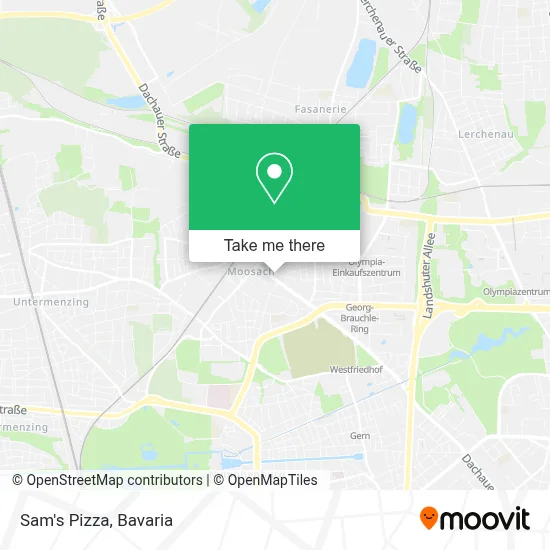 Sam's Pizza map