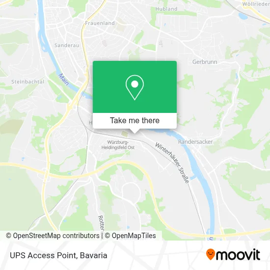 Ups Access Point map