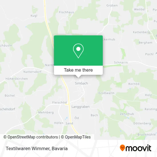 Textilwaren Wimmer map