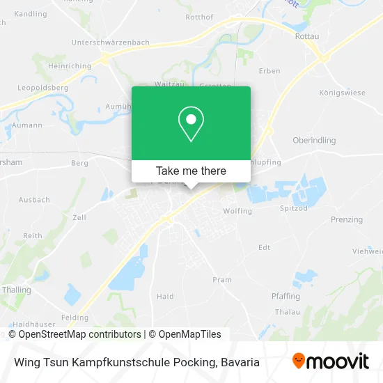 Wing Tsun Kampfkunstschule Pocking map