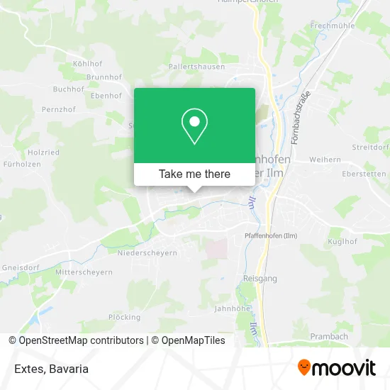 Extes map