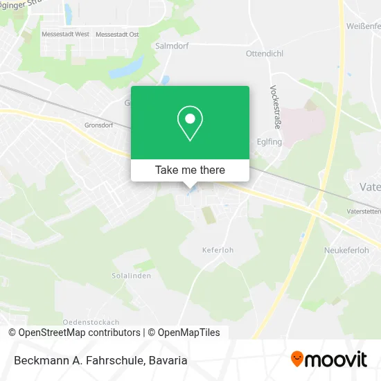 Beckmann A. Fahrschule map