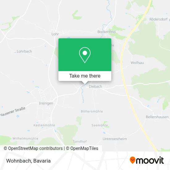 Wohnbach map