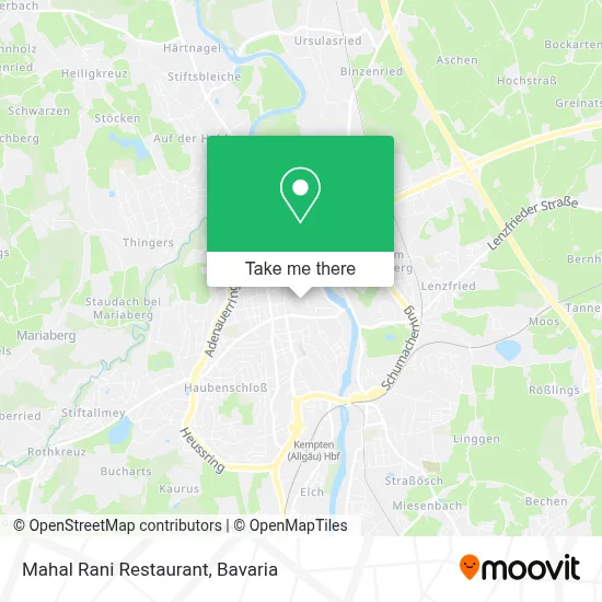 Mahal Rani Restaurant map