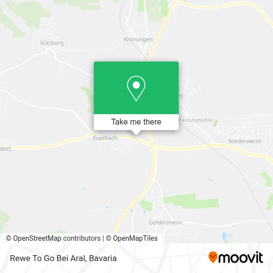 Rewe To Go Bei Aral map