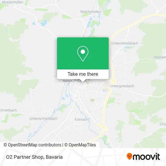O2 Partner Shop map