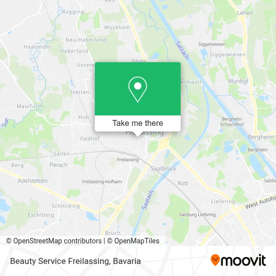 Beauty Service Freilassing map