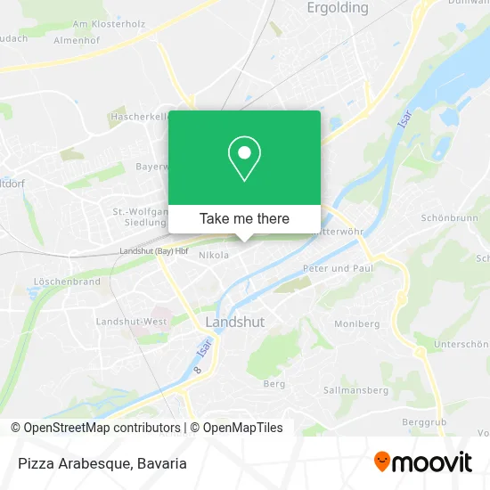 Pizza Arabesque map