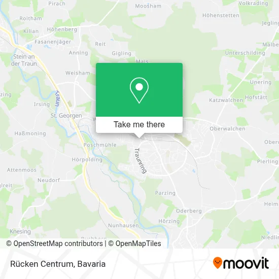 Rücken Centrum map