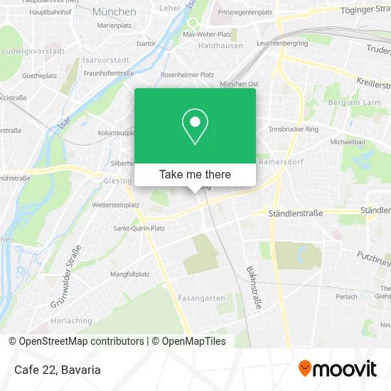 Cafe 22 map