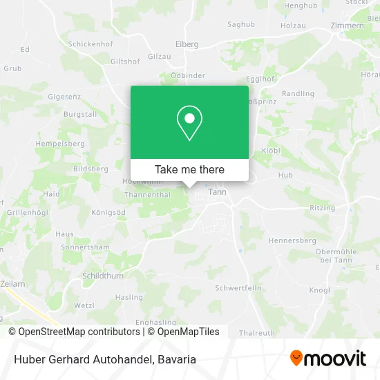 Huber Gerhard Autohandel map