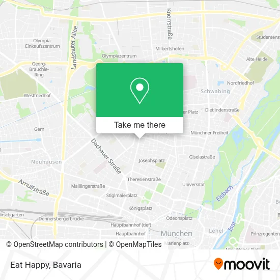Eat Happy map