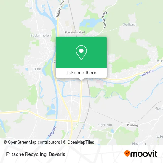Fritsche Recycling map