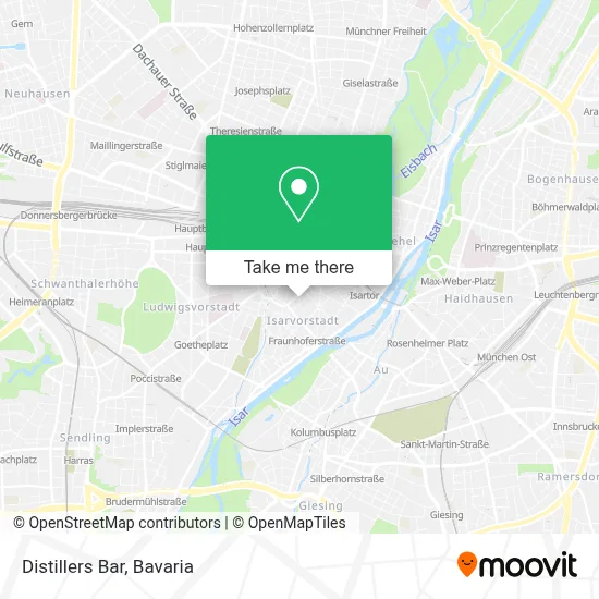 Distillers Bar map