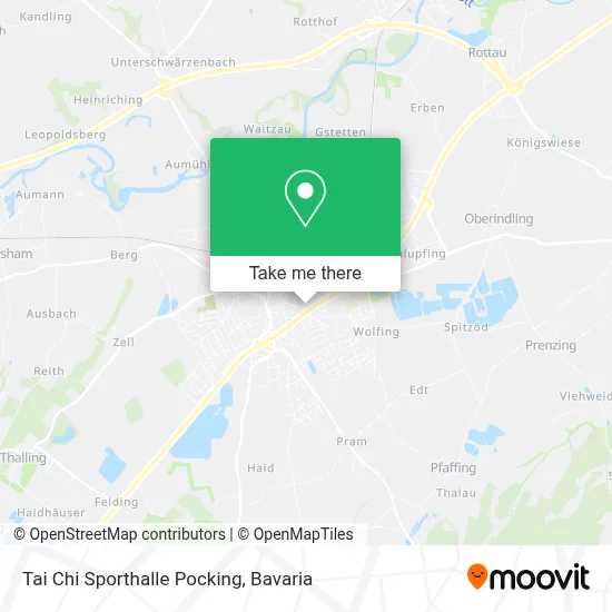 Tai Chi Sporthalle Pocking map