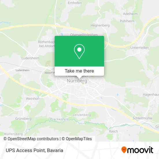 Ups Access Point map