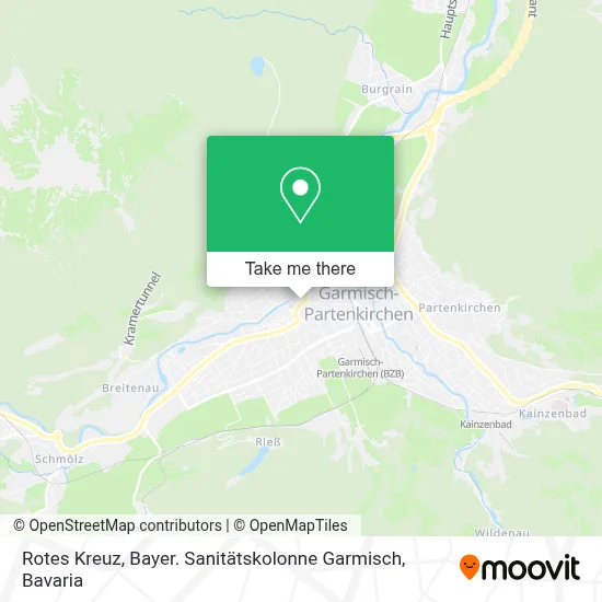 Rotes Kreuz, Bayer. Sanitätskolonne Garmisch map