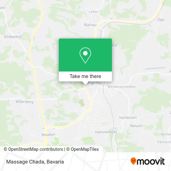 Massage Chada map